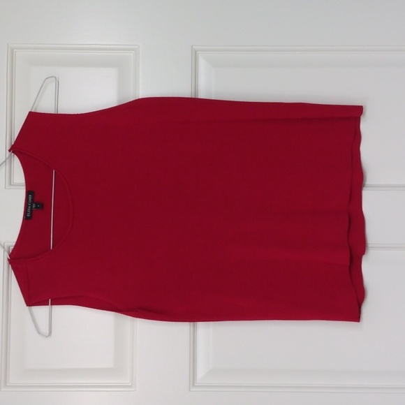 EILEEN FISHER RED BUTTON FRONT CARDICOAT AND TOP SIZE SMALL - Picture 10 of 12